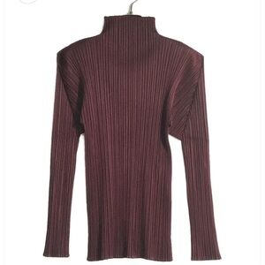 PLEATS PLEASE High neck‎ pleated blouse PP93-JK064